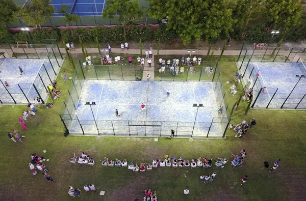 Padel court at Anantara Villa Padierna Palace Benahavís Marbella Resort - A Leading Hotel of the World, Andalusia - photo 3