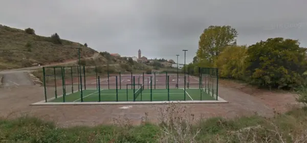 Padelplatz bei Casa Rural Un Sueño en la Baronia, Corbalán, - Foto 2